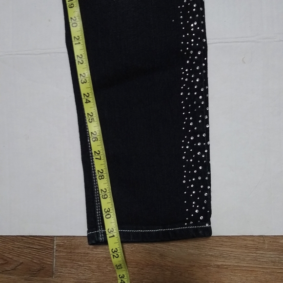 ALMOST FAMOUS embellished rhinestone bling jeans, 13 - Picture 13 of 15